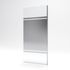 Paroi de douche à l'italienne 90x200 cm profilé chrome verre miroir 8 mm Parma - AURLANE