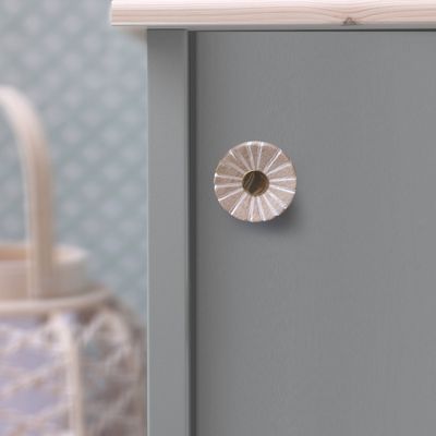 Bouton de meuble bois fleur diamètre 44 mm REI
