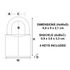 Cadenas à clés largeur 60 mm en laiton MASTER LOCK