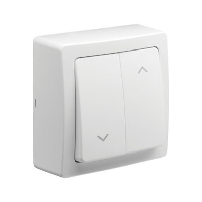 Interrupteur volet roulant en saillie Blok blanc - DEBFLEX