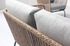 Salon de jardin CHRISTINA acier gris imitation rotin 7 places