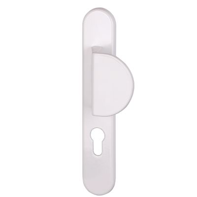 Poignées de porte palière Beverly blanc mat à cylindre ALPERTEC