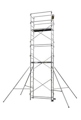Échafaudage roulant aluminium SPEED'UP XL - Hauteur 6m70 - inclus Sac porte-outils - CENTAURE