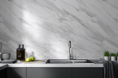 Lambris PVC Element 3D Volakas - 8 x 375 x 2600 mm - GROSFILLEX