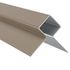 Profilé d'angle sortant alu bardage Hardie Plank brun - longueur 3000 mm - JAMES HARDIE
