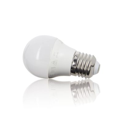 Ampoule LED sphérique E27 opaque 5W = 470 lumens blanc chaud - XANLITE