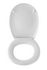 Abattant de WC blanc, frein de chute, déclipsable