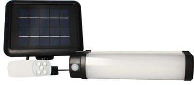 Réglette extérieur solaire LED détecteur de mouvements Linea noir IP44 500 lumens blanc neutre - ARLUX