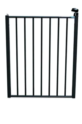 Portillon de piscine en aluminium gris 1,10 m - HOMALU