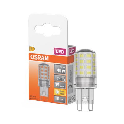 Ampoule LED G9 3.8 W = 470 lumens blanc chaud - OSRAM