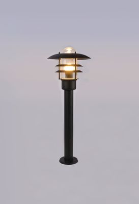 Borne extérieur E27 65cm Nazare noir IP44 60W - COREP