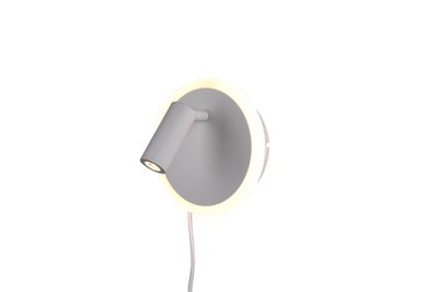 Spot LED mural orientable 5W + 2W lumière blanc chaud Blanc - Jordan TRIO