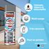Spray d'étanchéité Waterproof noir 300 ml RUBSON