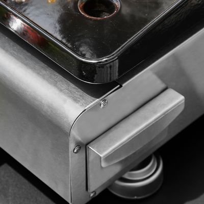 Plancha à gaz 3 brûleurs Silvia II G Fonte BRASERO