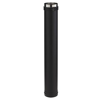 Elément droit 100 cm diamètre 80/130 mm noir PGI POUJOULAT