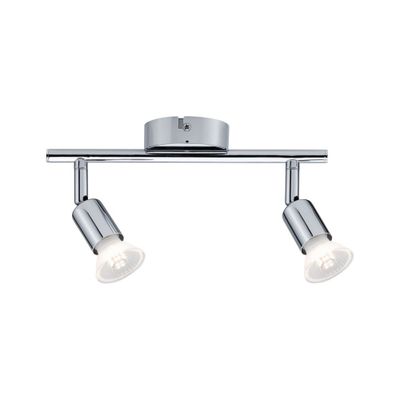 Réglette salle de bains 2 spots GU10 Carolina chrome IP44 2x10W - PAULMANN