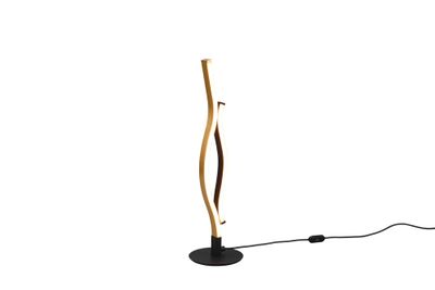 Lampe à poser LED Blaze noir et laiton 900 lumens blanc variable CCT - TRIO