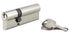Cylindre de serrure double entrée 30 x 60 mm STD nickelé 3 clés THIRARD