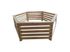 Habillage en bois hexagonal pour spas et piscines gonflables 184 x 184 x 71 cm 3,40 m², Livraison à domicile incluse - HABRITA