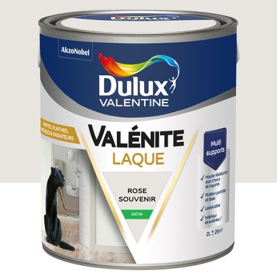 Peinture Boiseries Laque Acrylique Valénite Rose Souvenir Satin 2 L - DULUX VALENTINE
