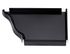 Talon corniche droit aluminium noir pour gouttière EDILIANS
