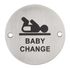 Plaque signalétique à visser Espace bébé diamètre 76 mm THIRARD
