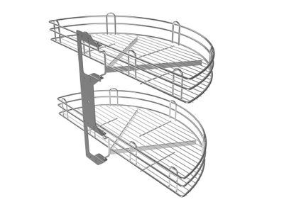 Demi lune double pour porte de 40 cm VIBO