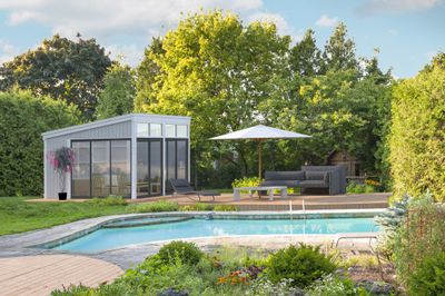 Abri de jardin  Veranda Bois Naturel  Nova 13m2 Livraison à domicile incluse