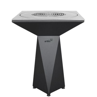 Brasero de cuisson G1 BASIC graphite avec plaque plancha, grille et couvercle de protection ARTISS