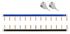Peigne horizontal phase/neutre 13 modules + bornes d'alimentation par 2 - BATILEC
