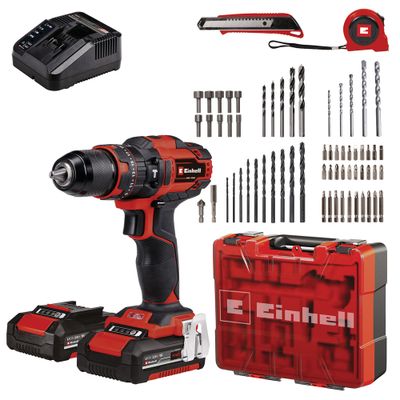 Perceuse visseuse sans fil 18 V POWER X CHANGE TE-CD 18/40 Li-i (2 batteries + 64 acc.) - EINHELL