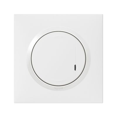 Variateur de lumière connecté sans neutre + plaque Blanc - Dooxie with Netatmo LEGRAND