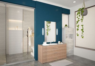 Réglette MAUD blanche LED 6W 700 lumens + interrupteur IP20 4000K - ARIC