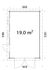 Garage en bois toit plat Rasmus avec porte bois - ép.44mm - 25,5 m² hors-tout - PALMAKO