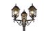 Lampadaire extérieur E27 200cm Volturno rouille IP44 3x60W - TRIO