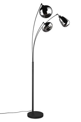 Lampadaire E14 Lumina noir et chromé 3x10W - TRIO