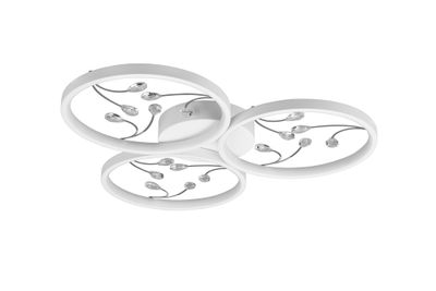 Plafonnier GROOVY blanc LED 30W 3800 lumens blanc neutre - TRIO