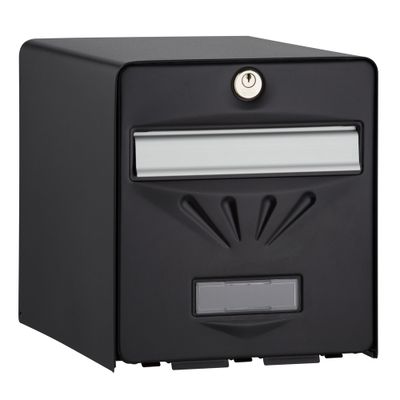 Boîte aux lettres Balnéaire 1 porte noir BURG-WÄCHTER