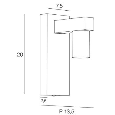 Applique E27 Lore noir, bois et laiton 15W - COREP
