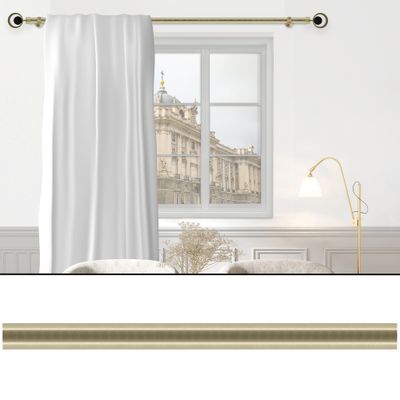 Tringle à rideaux en métal 2.50 m diam 20 mm Finition Doré mat - MOBOIS
