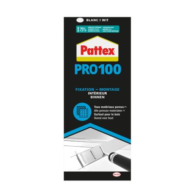 Mastic colle de fixation PRO 100 cartouche 380 g - PATTEX
