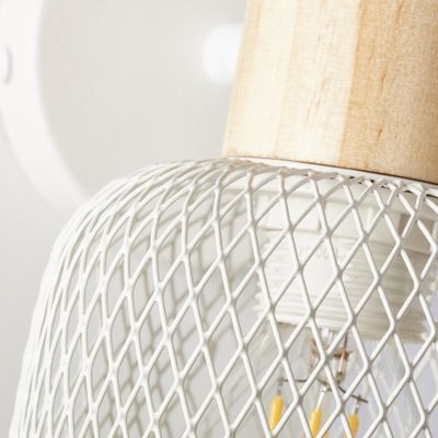 Spot GIADA E14 28W blanc et bois - BRILLIANT