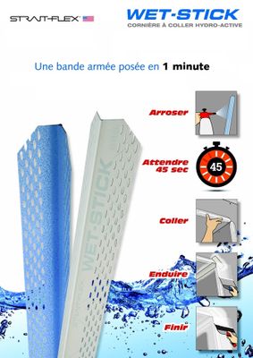 Bande à joint rigide Wetstick  4 x 4 cm - L.2,5 m STRAIT-FLEX