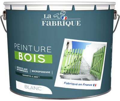 Peinture spéciale bois blanc satin 10 L - LA FABRIQUE
