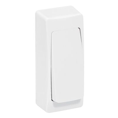 Bouton poussoir étroit en saillie Blanc - Les apparents LEGRAND
