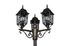 Lampadaire extérieur E27 200cm Volturno rouille IP44 3x60W - TRIO