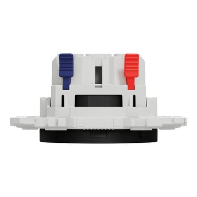 Prise affleurante 2 pôles à bornes automatiques Odace 2025 noir - SCHNEIDER ELECTRIC