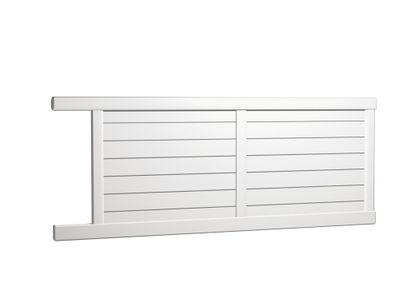 Portail coulissant aluminium LEO l.3,00 x H.1,70 m blanc  - PREFALU