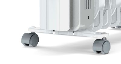 Radiateur à bain d'huile électrique mobile ORSO 2000W blanc - SUPRA
