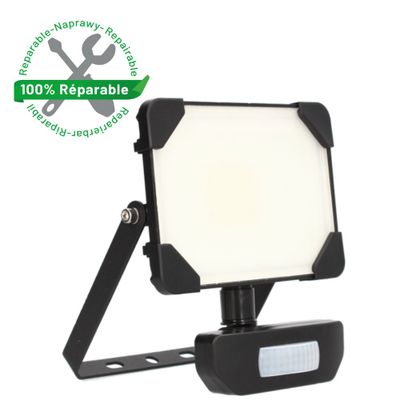 Projecteur extérieur LED détecteur de mouvements Kreon R noir IP65 2700 lumens blanc neutre - ARLUX
